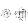 Elesa Zinc-plated steel boss, threaded hole, without cap, VCT.50 AZ-FP-M10 VCT-AZ-FP